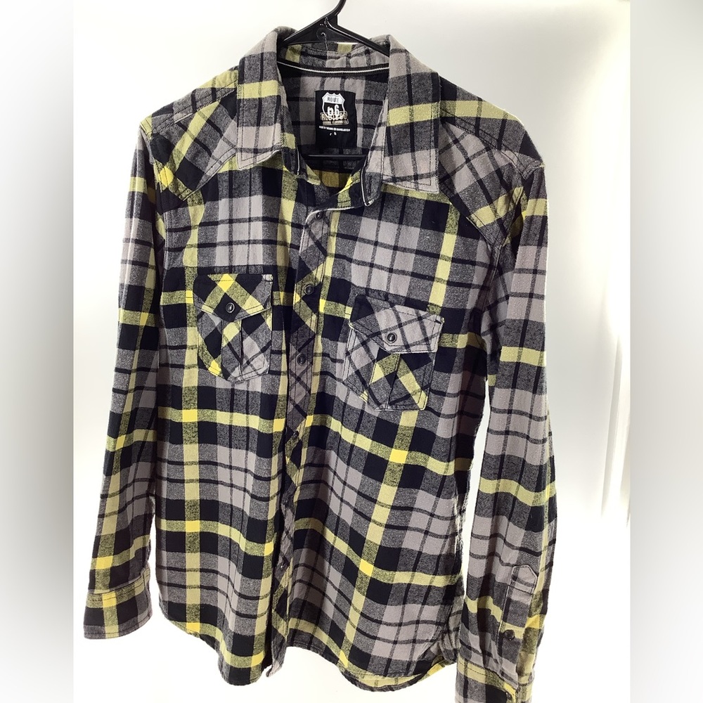 Route 66 Original clothing company men’s Size Large Long sleeve Plaid flannel.